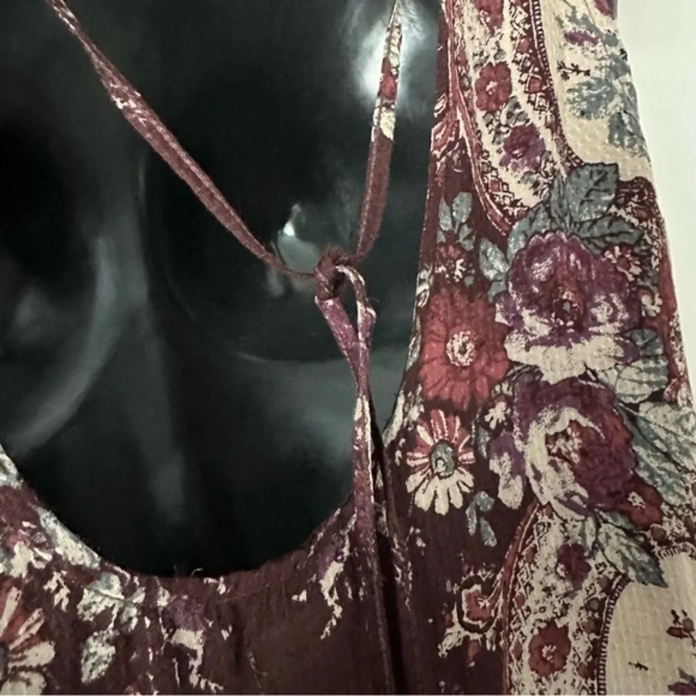 EUC Free People Intimately Free Dobby Dot Flounce Hem Slip Dress XS - Picture 9 of 13